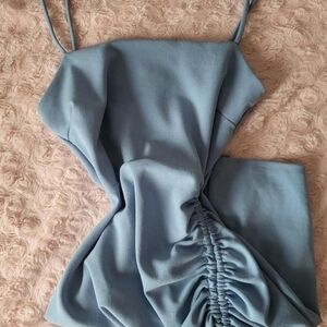 Windsor Light Blue Mini Dress